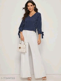 Knot Sleeve Top - Crepe, S