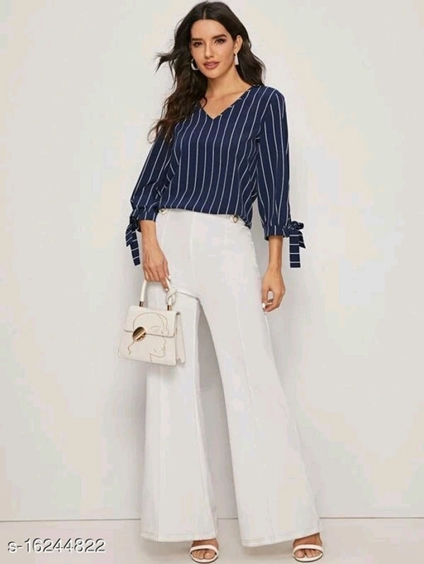 Knot Sleeve Top - Crepe, S