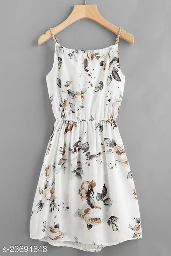 Fit & Flare Midi Dress - polyester, XL (Bust Size: 42 in, Length Size: 40 in) 