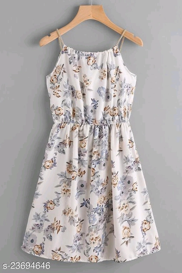 Fit & Flare Midi Dress - polyester, L (Bust Size: 40 in, Length Size: 40 in) 