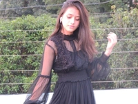 Designer net dress - net, M (Bust Size: 36 in, Length Size: 49 in) 