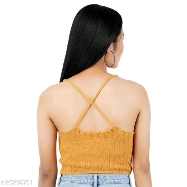 Knitted Crop Top - cotton, free size
