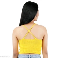 Knitted Crop Top - cotton, free size