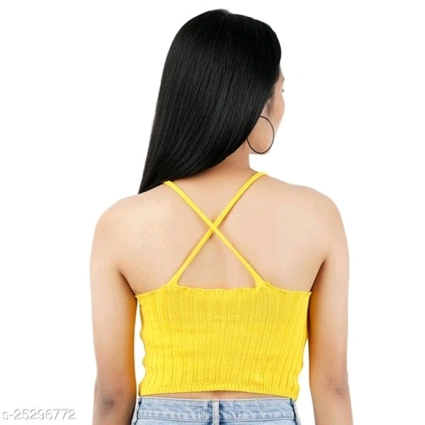 Knitted Crop Top - cotton, free size