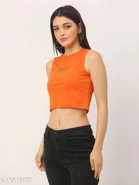 Game Over Cotton Printed Crop Top - cotton, M (Bust Size: 34 in, Length Size: 18 in) 