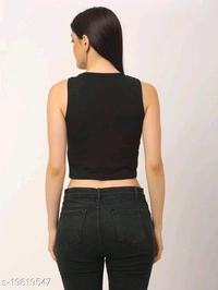 Game Over Cotton Printed Crop Top - cotton, S (Bust Size: 32 in, Length Size: 17 in) 