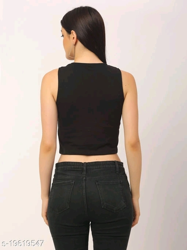 Game Over Cotton Printed Crop Top - cotton, M (Bust Size: 34 in, Length Size: 18 in) 