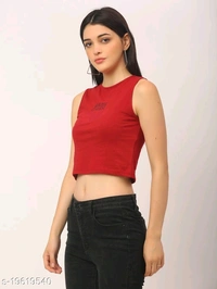 Game Over Cotton Printed Crop Top - cotton, M (Bust Size: 34 in, Length Size: 18 in) 