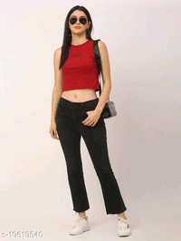 Game Over Cotton Printed Crop Top - cotton, L (Bust Size: 36 in, Length Size: 18 in) 