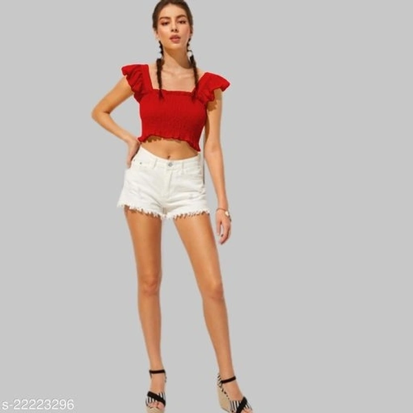 Smocked Sleeveless Top - Rayon, XS