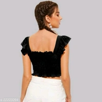 Smocked Sleeveless Top - Rayon, L