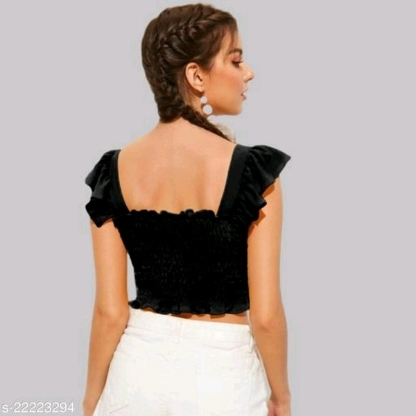 Smocked Sleeveless Top - Rayon, L