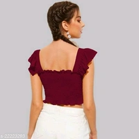 Smocked Sleeveless Top - Rayon, XS
