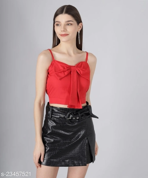 Butterfly Style Crop Top - crepe, XL