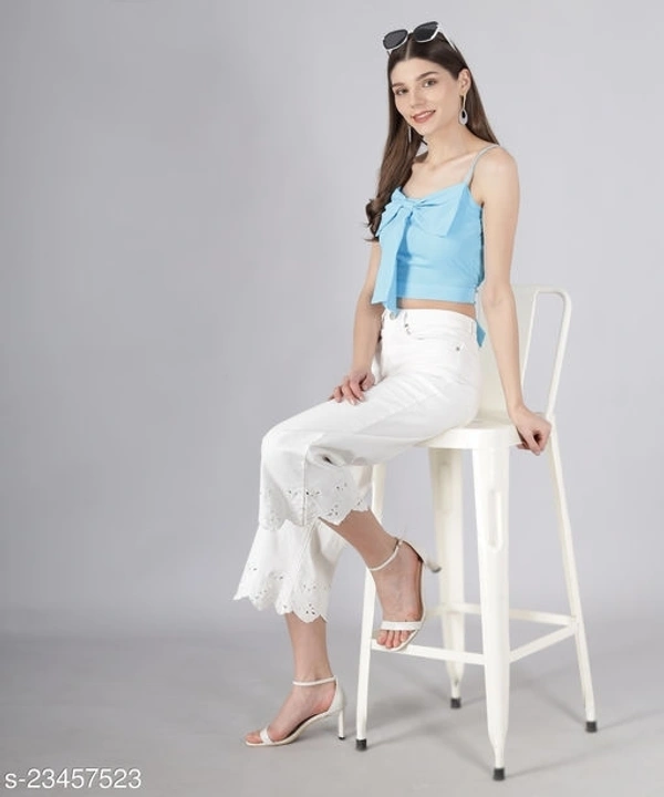 Butterfly Style Crop Top - Crepe, XL
