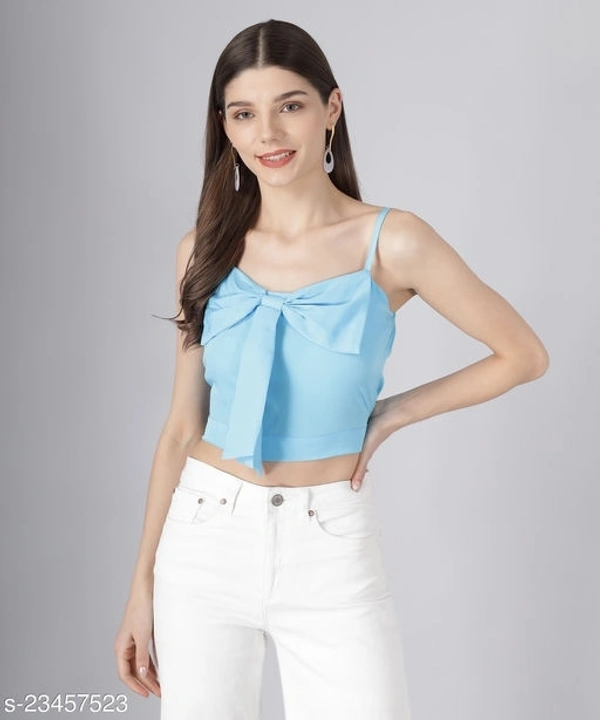 Butterfly Style Crop Top - Crepe, XL