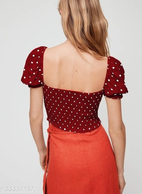 Smocked Blouse - Polyester, L