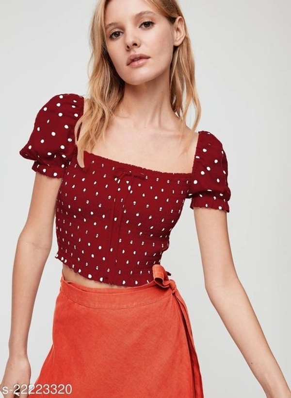 Smocked Blouse - Polyester, L