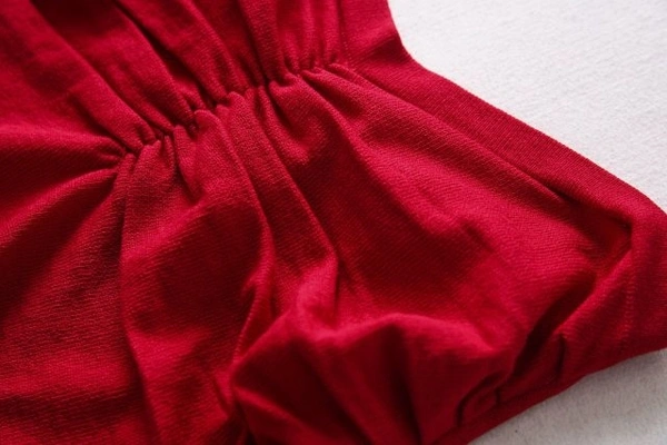 Pleated Camisole Top - cotton, L (Bust Size: 38 in, Length Size: 18 in) 