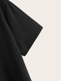 Butterfly Black Crop Tee - cotton, XL (Bust Size: 40 in, Length Size: 17 in) 