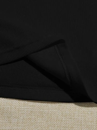 Collared Buttoned Half Placket Tank Top - lycra, S (Bust Size: 30 in, Length Size: 18 in) 