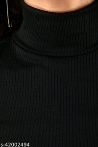 HIGH NECK RIB-KNIT SLIM FIT HALTER TOP - cotton linen, XS (Bust Size: 32 in) 