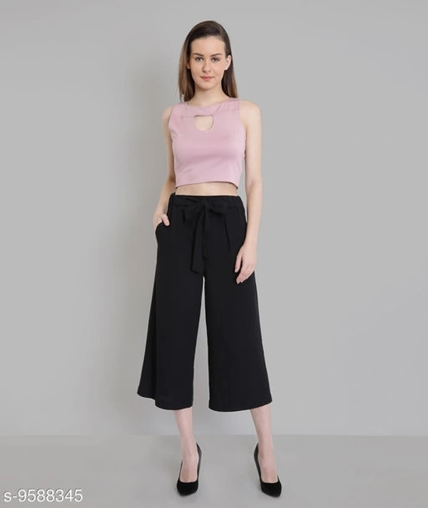 Ribbed Cut Out Fitted Crop Top - Viscose, S (Bust Size: 34 in) 