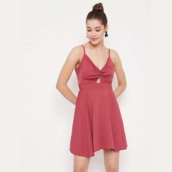 Fit and Flare Dress - S, polyester