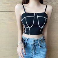 Cami sole Tube Crop Top With Pad - 34B, modal Blend