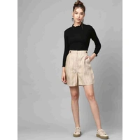 Edge hi neck top - M, cotton blend