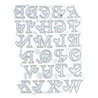Heart Alphabet Cutting Die