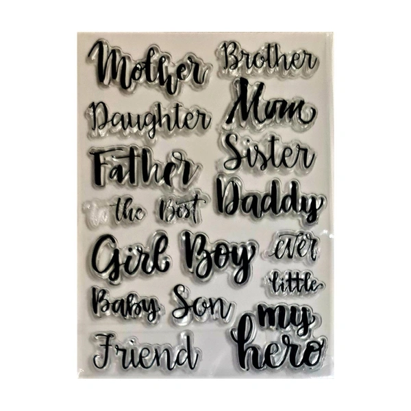 Relations Clear Stamp - 4.25" x 6"