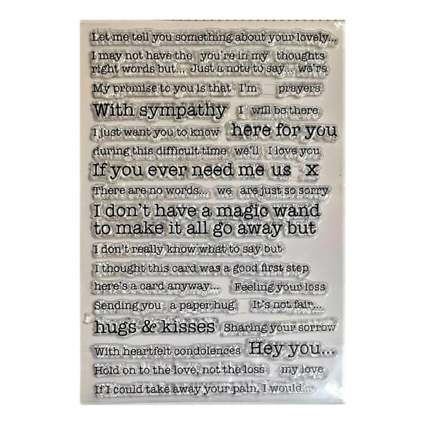Backgorund Line Clear Stamp - 4.5" x 6"
