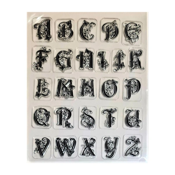Designer Alphabet Clear Stamp - 6" x 7"