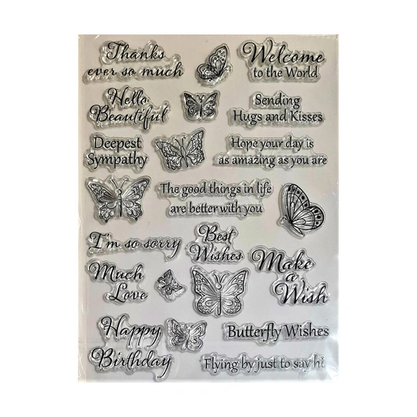 Wonderful Wishes Clear Stamp - 6" x 8"