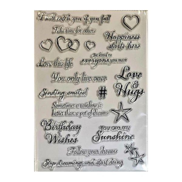 Love Wishes Clear Stamp - 6" x 8"