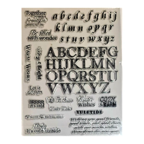 Alphabets Clear Stamp - 6" x 8"