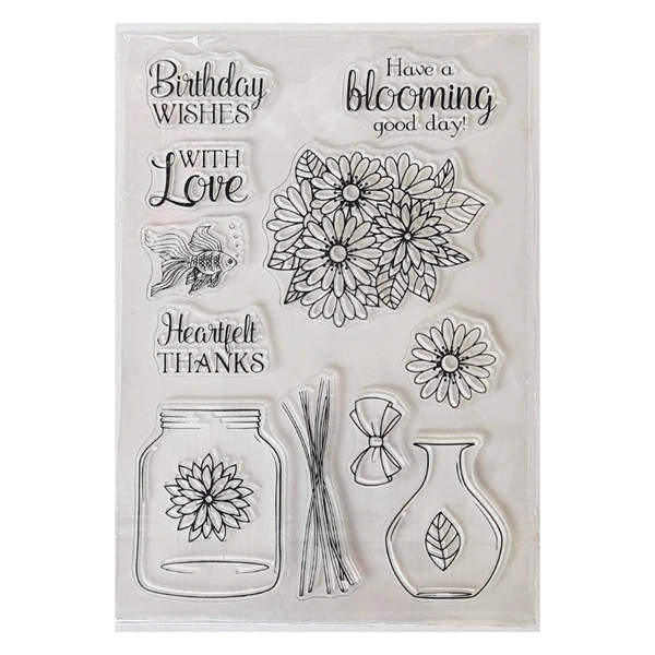 Jar Message Clear Stamp  - 4.5" x 6"