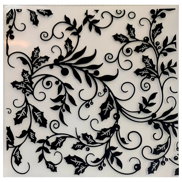 Floral Embossing Folder - Design 1 - 6" x 6"