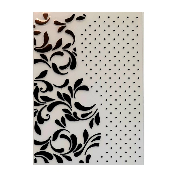 Floral Embossing Folder - Design 2 - 5" x 7"