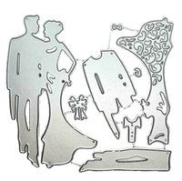 Wedding Couple Cutting Die - Design 5