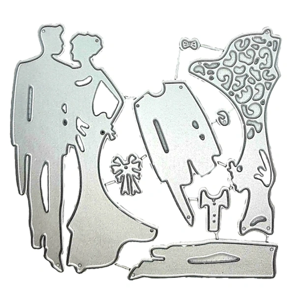 Wedding Couple Cutting Die - Design 5
