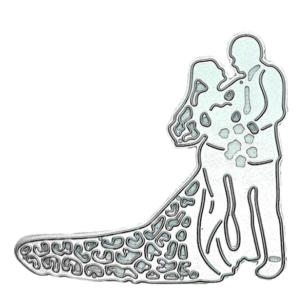 Wedding Couple Cutting Die - Design 6