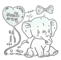 Love Elephant Cutting Die