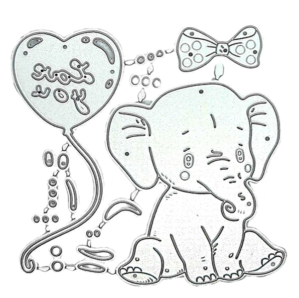 Love Elephant Cutting Die