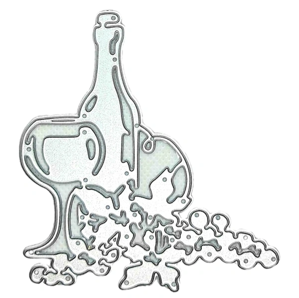 Champagne Bottle Cutting Die