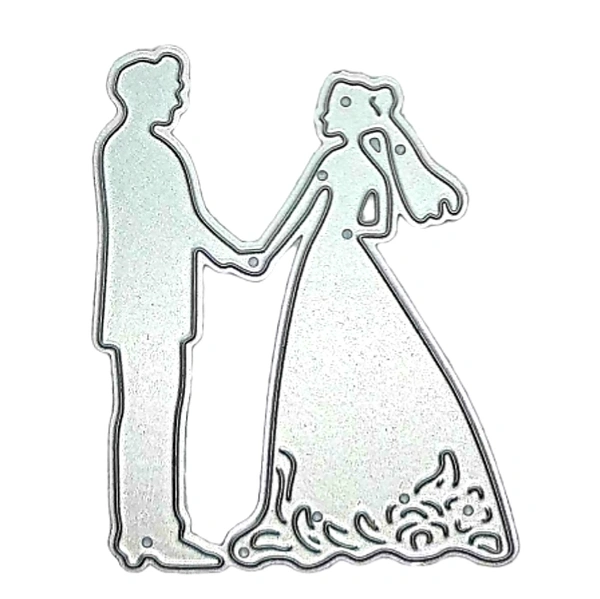 Wedding Couple Cutting Die - Design 9