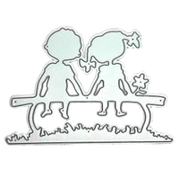 Couple On Bench Cutting Die - Design 2