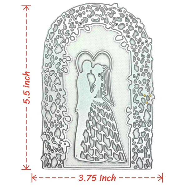 Wedding Couple Cutting Die - Design 14