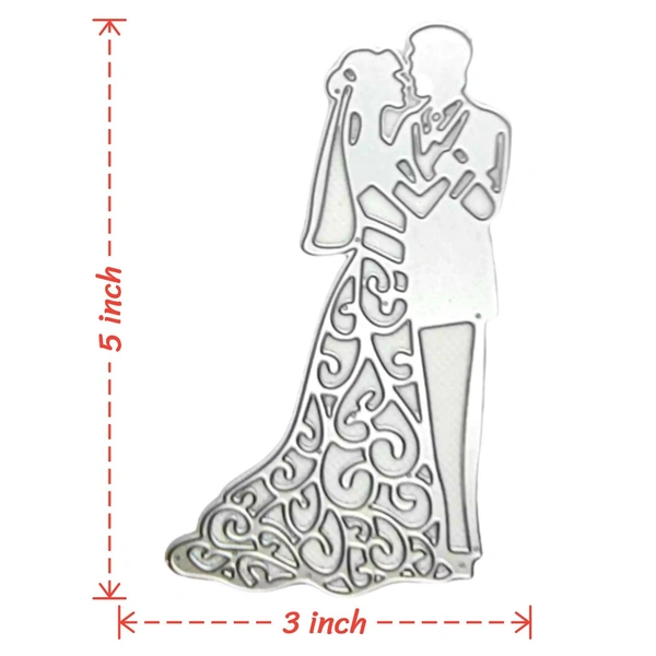 Wedding Couple Cutting Die - Design 11